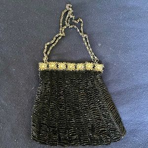 Jessica McClintock Coin Pouch/Evening Purse - Black